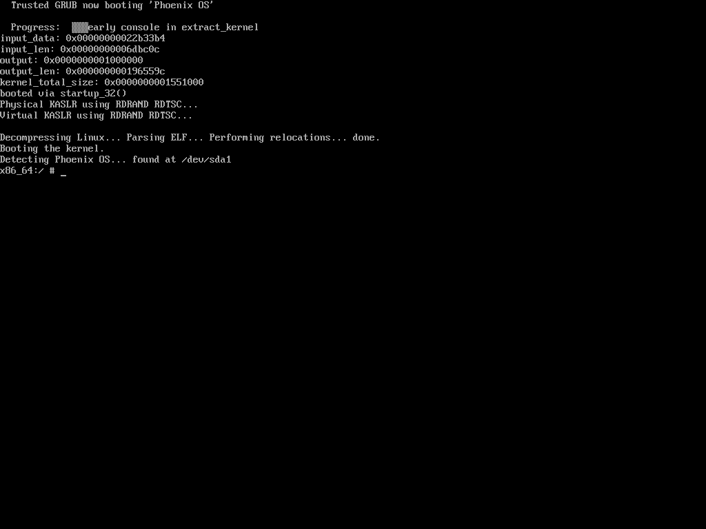 Phoenix OS Terminal Session
