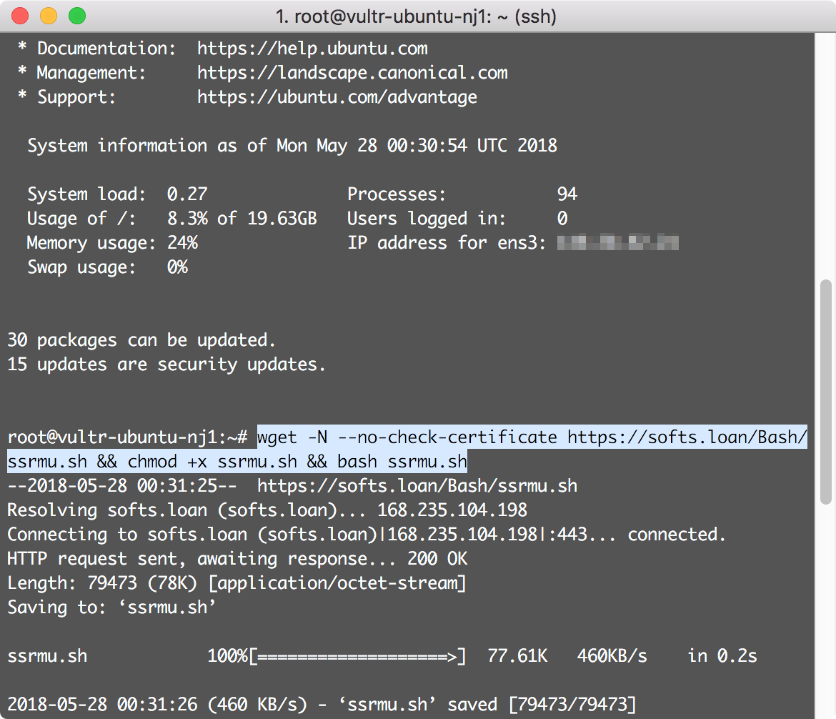 Download and run the script